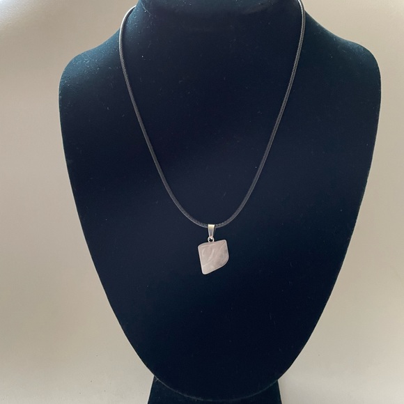 Genuine Rose Quartz Necklace - Picture 6 of 6